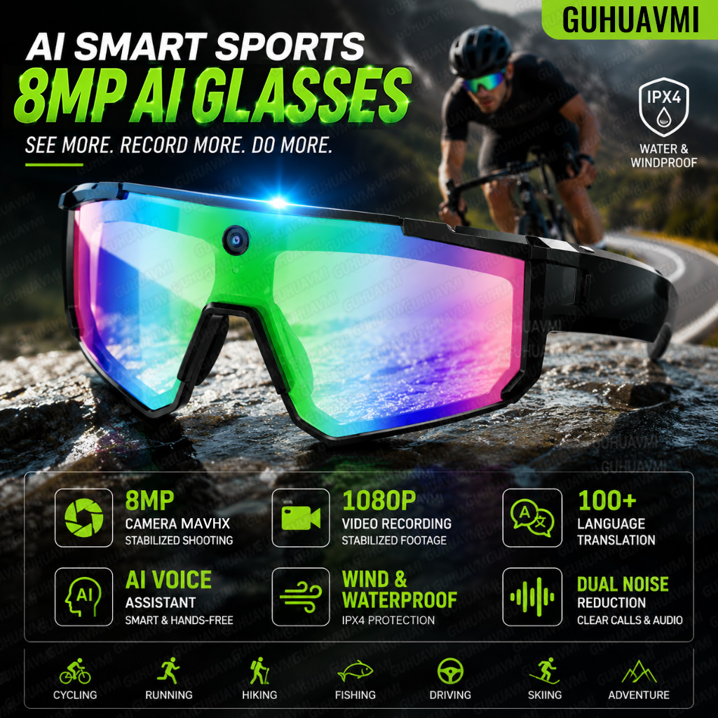 Photographic Memory - AI Smart Glasses with Camera HD