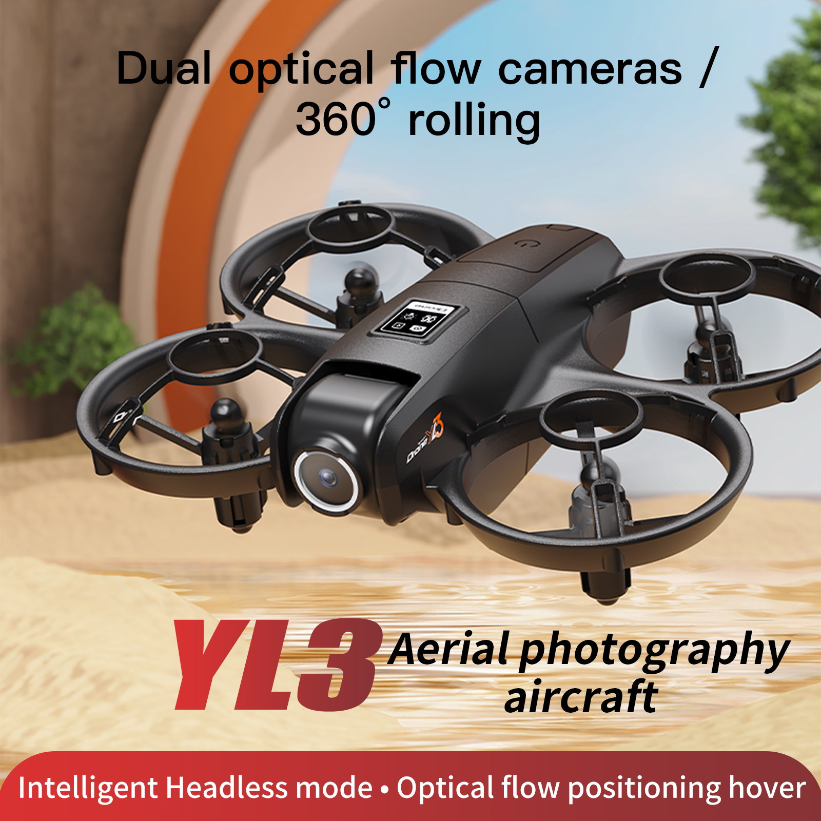 Photographic Memory - YL3 Remote-Controlled Drone with 2.4-Inch Screen