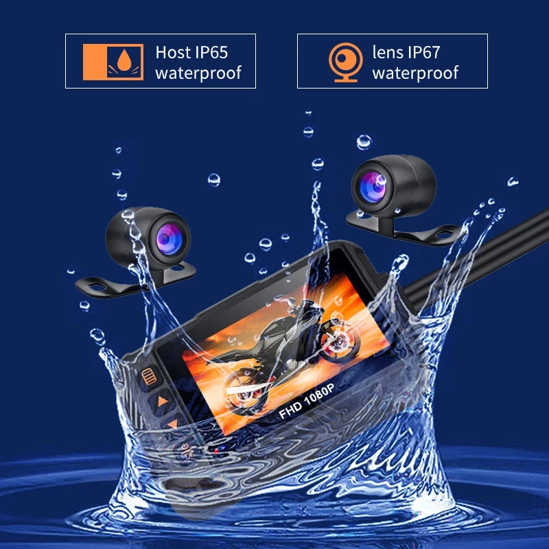 3 Inch Motorcycle Dashcam Wate - огляд і ціна Photographic Memory