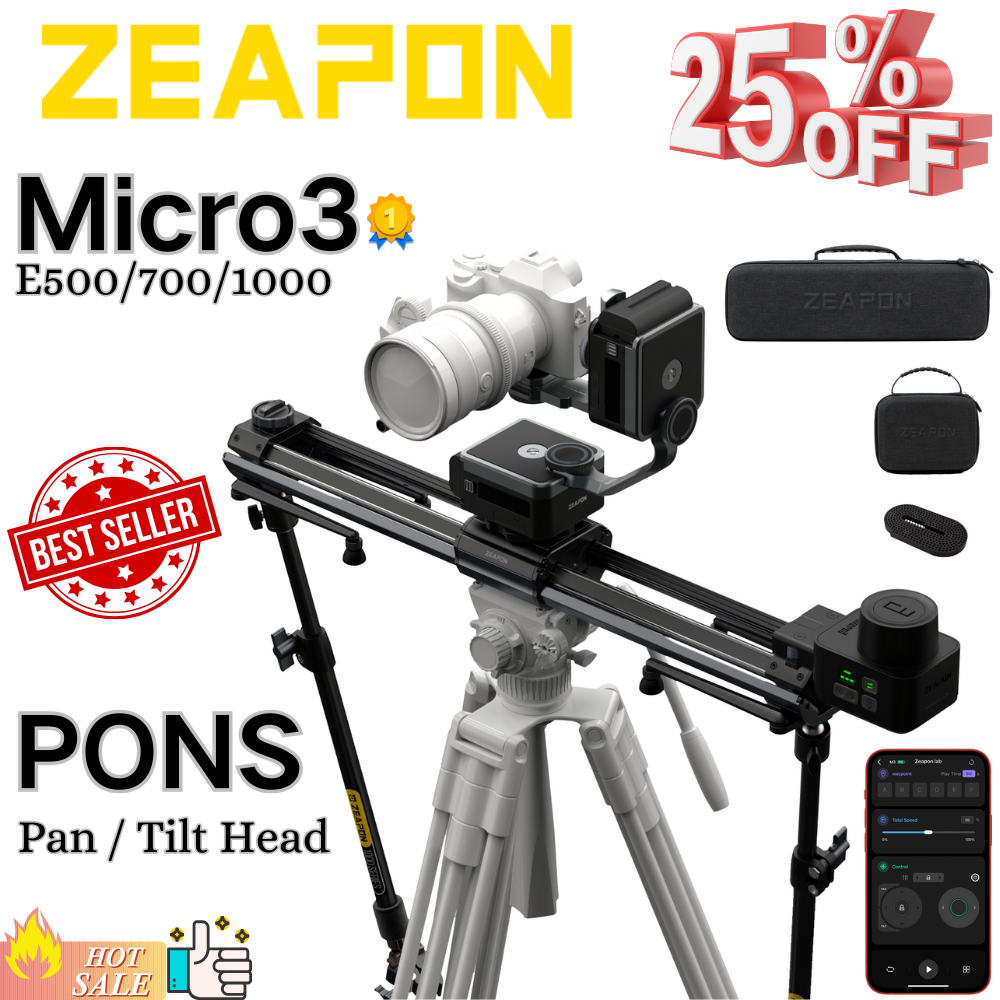 ZEAPON Micro 3 E500 E700 E1000 - огляд і ціна Camera Slider Rail
