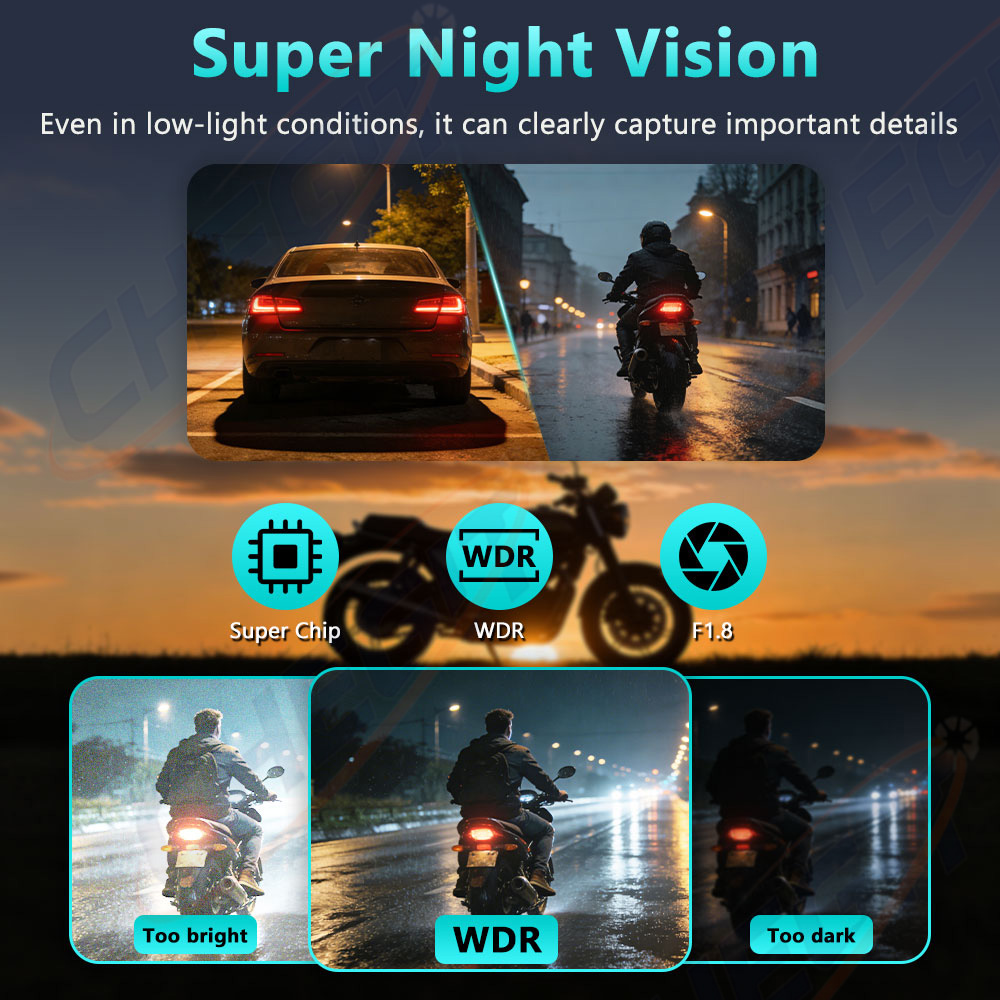 New 2K HD Motorcycle DVR Water - огляд і ціна Photographic Memory