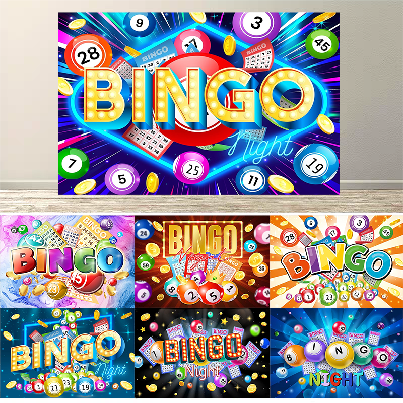 Colorful Bingo Night Backdrop  - огляд і ціна Photography Winner