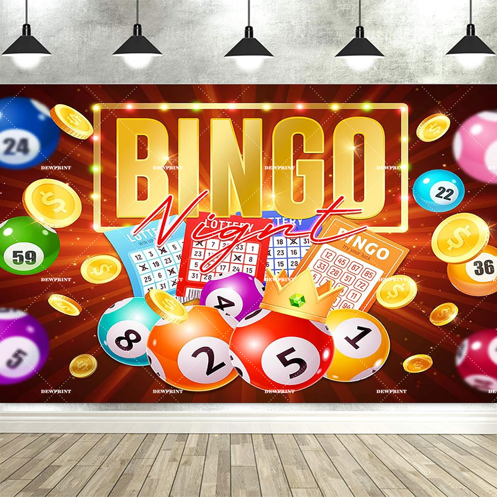 Colorful Bingo Night Backdrop  - огляд і ціна Photography Winner