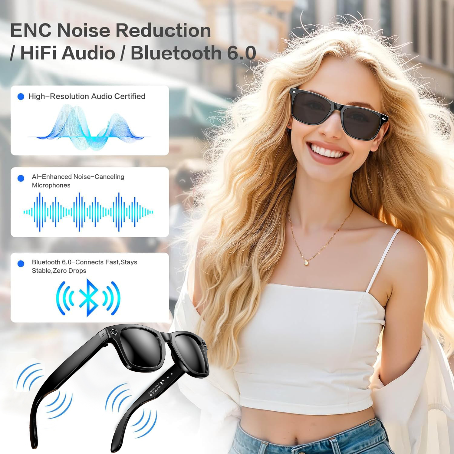 New 8MP Camera Smart Glasses P - огляд і ціна Photography Video