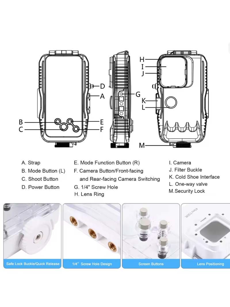 40M Waterproof Case for iPhone - огляд і ціна Photography With Iphone 15