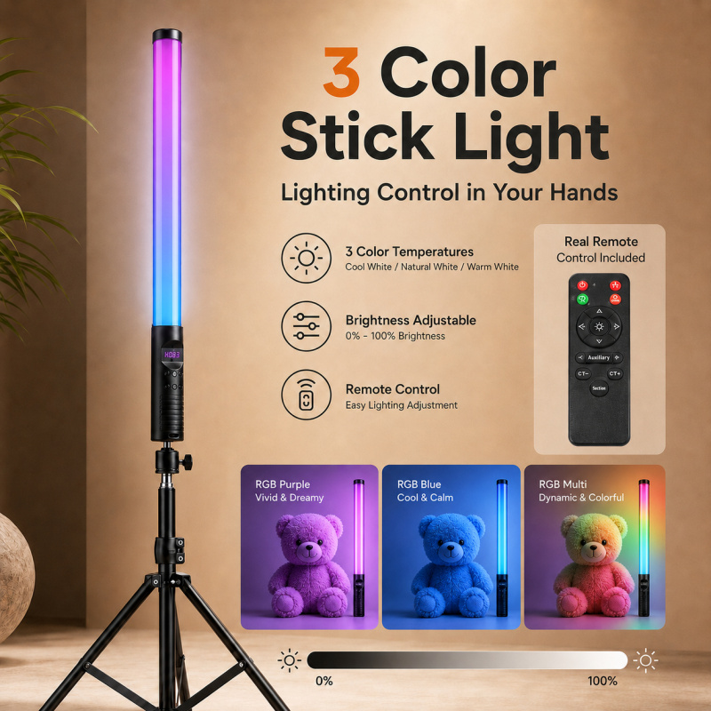 RGB Handheld Video Light Wand, - огляд і ціна Photography Umbrella Lights