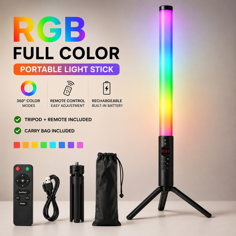 RGB Handheld Video Light Wand, - огляд і ціна Photography Umbrella Lights