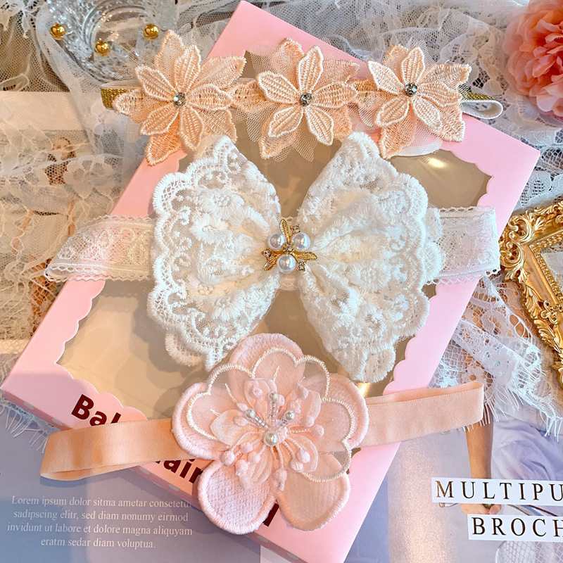 3Pcs/Lot Lace Bow Baby Headban - огляд і ціна Photography Still Life