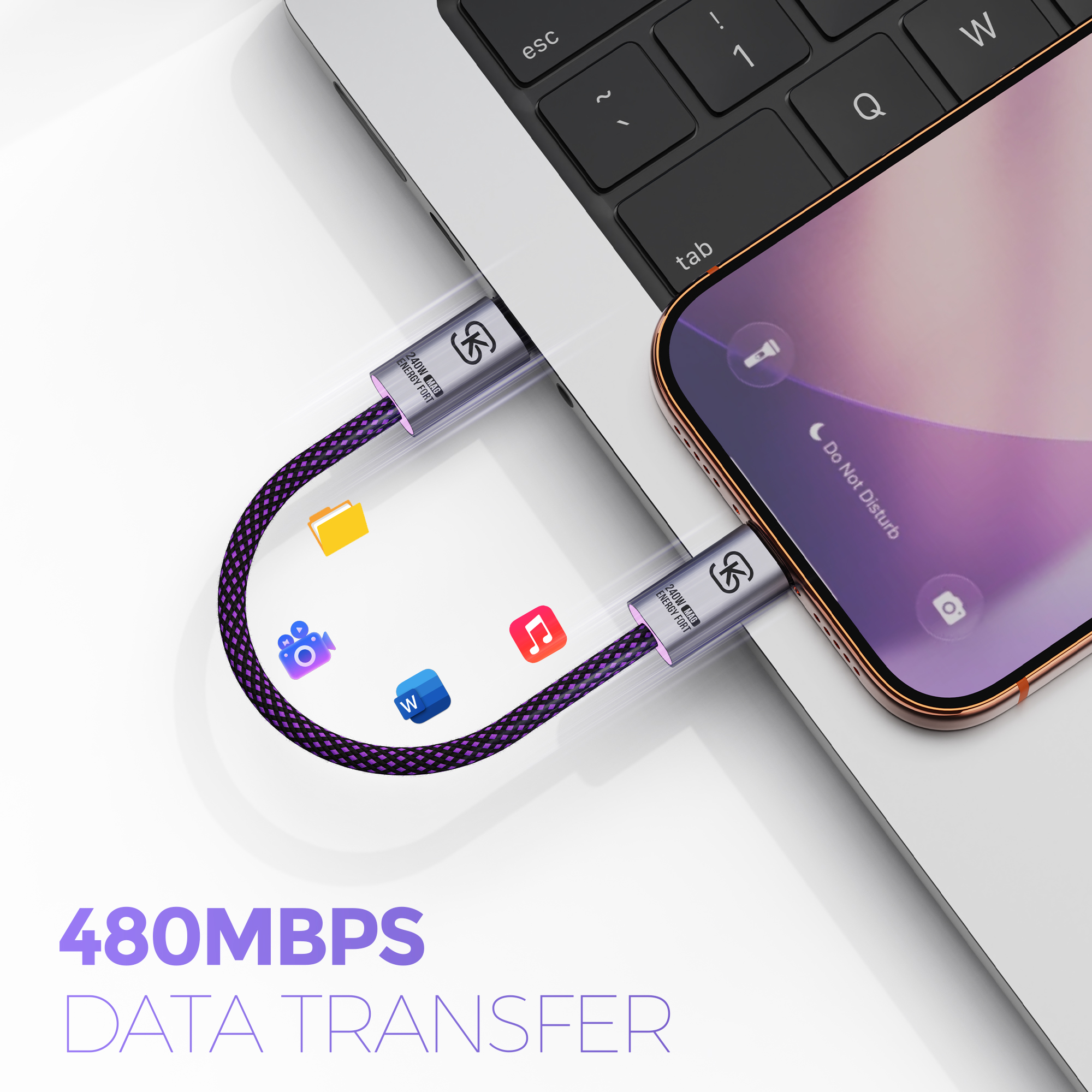 Magnetic KeyChain Type C Charg - огляд і ціна Tethering Cable Usb