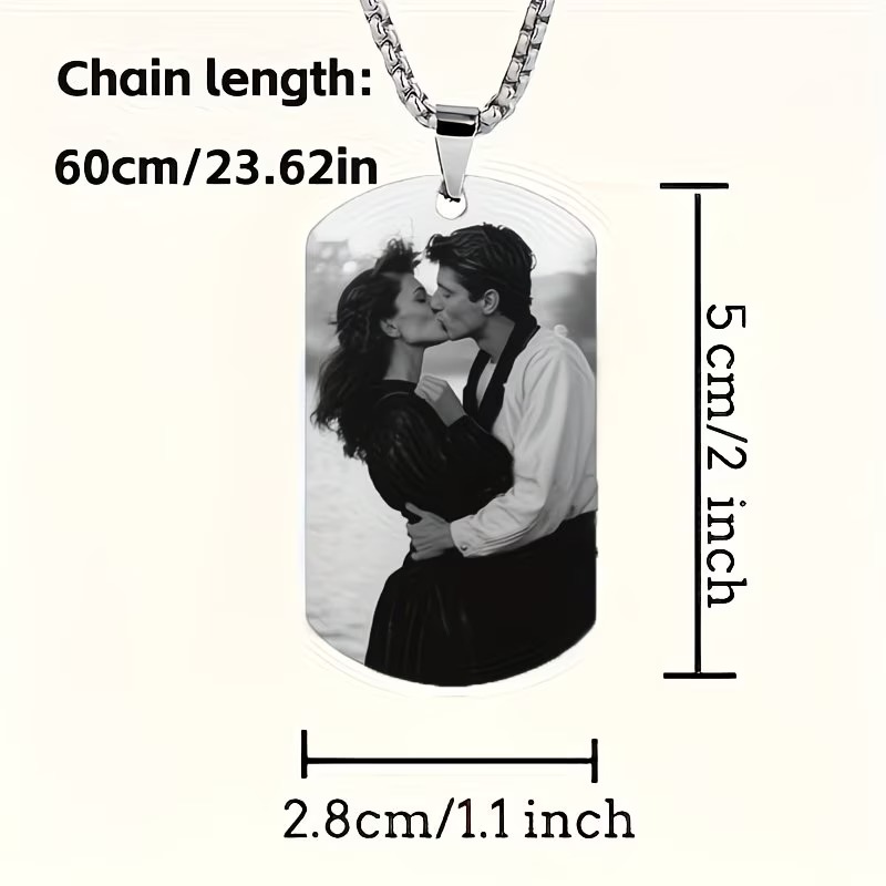Custom Necklace with Engraved  - огляд і ціна Photographic Memory