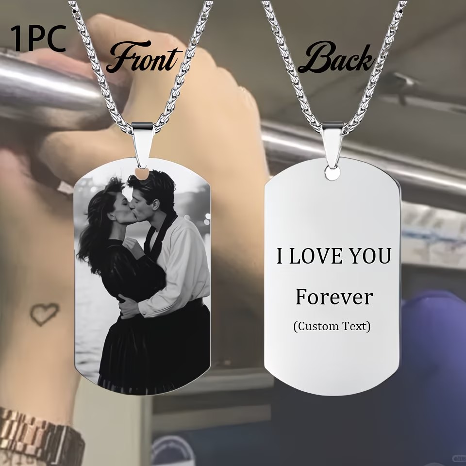 Custom Necklace with Engraved  - огляд і ціна Photographic Memory