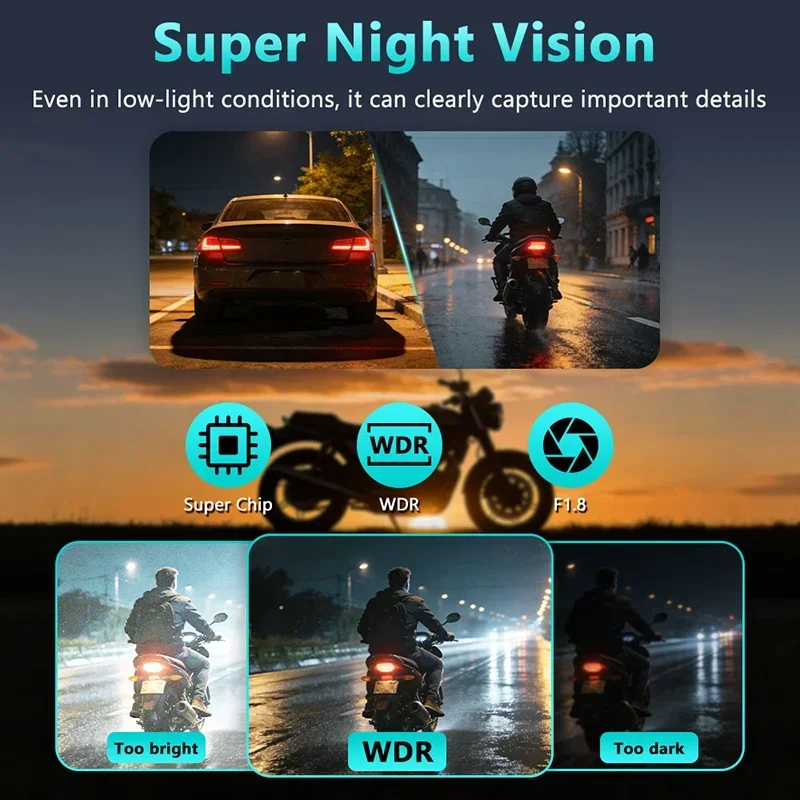 2K HD Motorcycle DVR Waterproo - огляд і ціна Photographic Memory