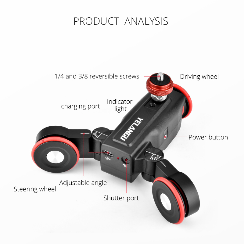 YELANGU L5 Motorized Camera Sl - огляд і ціна Camera Slider Rail