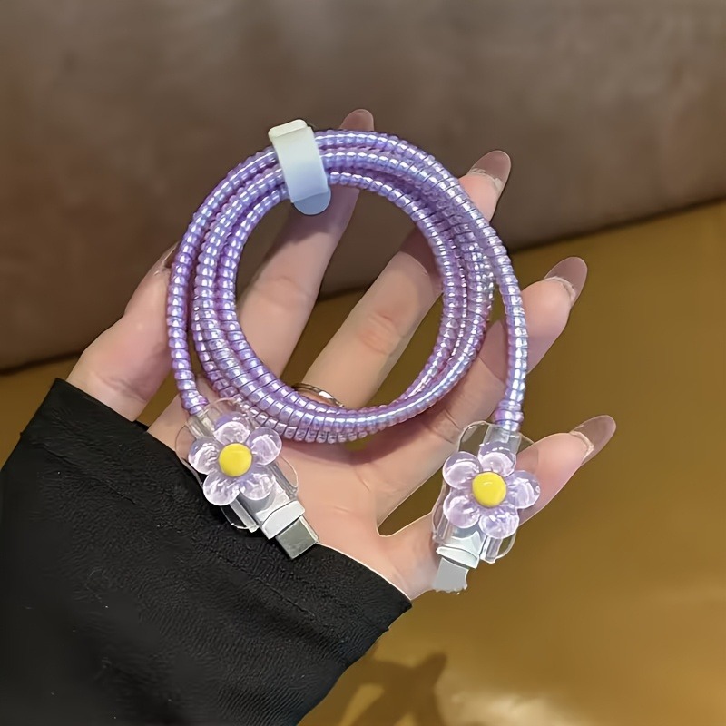 Cute Flowers USB Spring Cable  - огляд і ціна Tethering Cable Usb