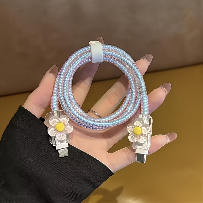 Cute Flowers USB Spring Cable  - огляд і ціна Tethering Cable Usb