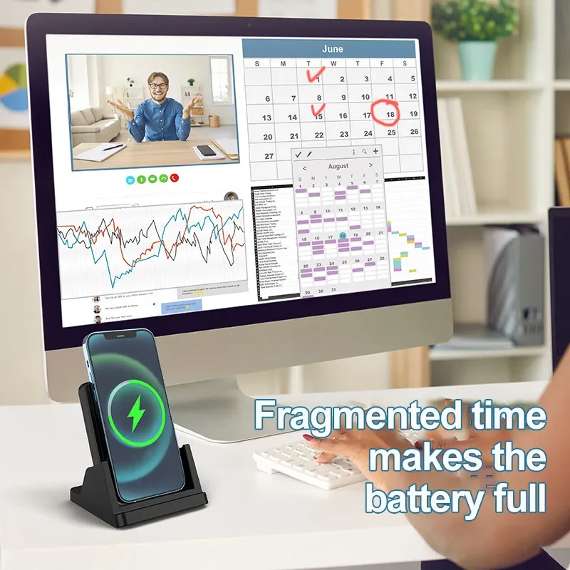 Wireless Charger Pad Stand Des - огляд і ціна Tethering Cable Usb