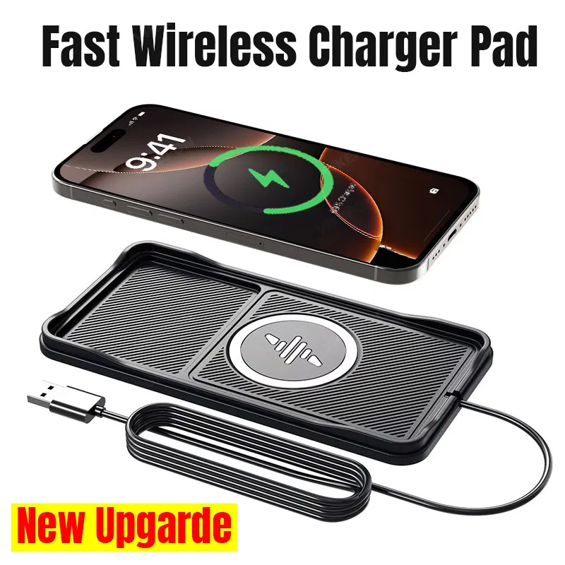 Car Wireless Charger Pad Base  - огляд і ціна Tethering Cable Usb