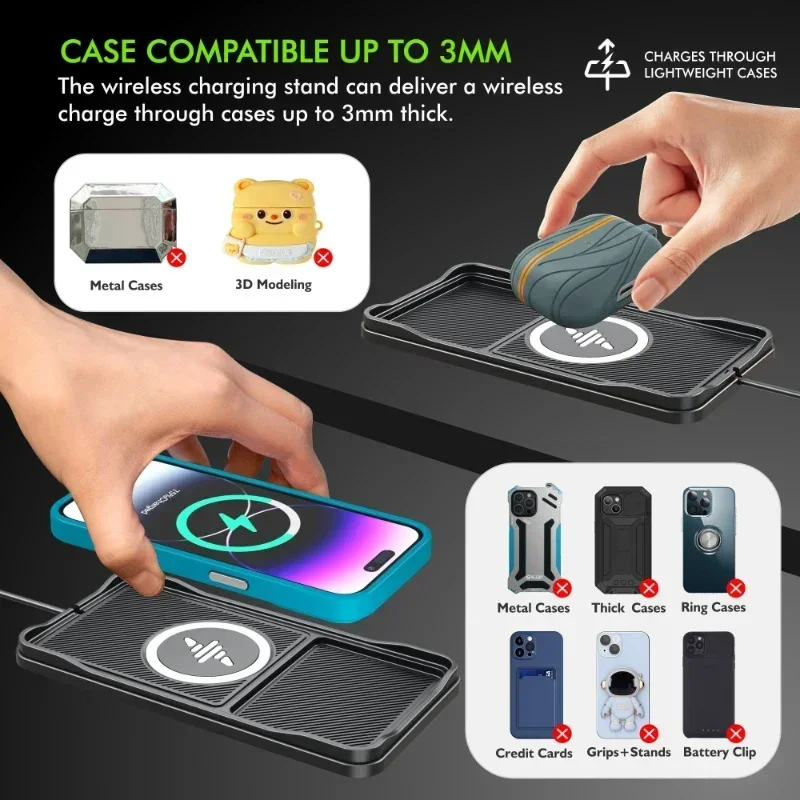 Car Wireless Charger Pad Base  - огляд і ціна Tethering Cable Usb