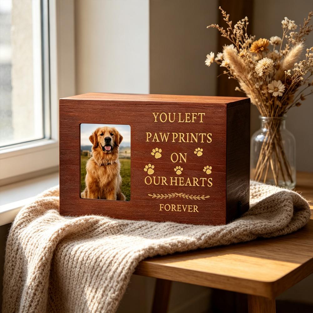 Wooden Pet Urn Solid Wood with - огляд і ціна Photographic Memory