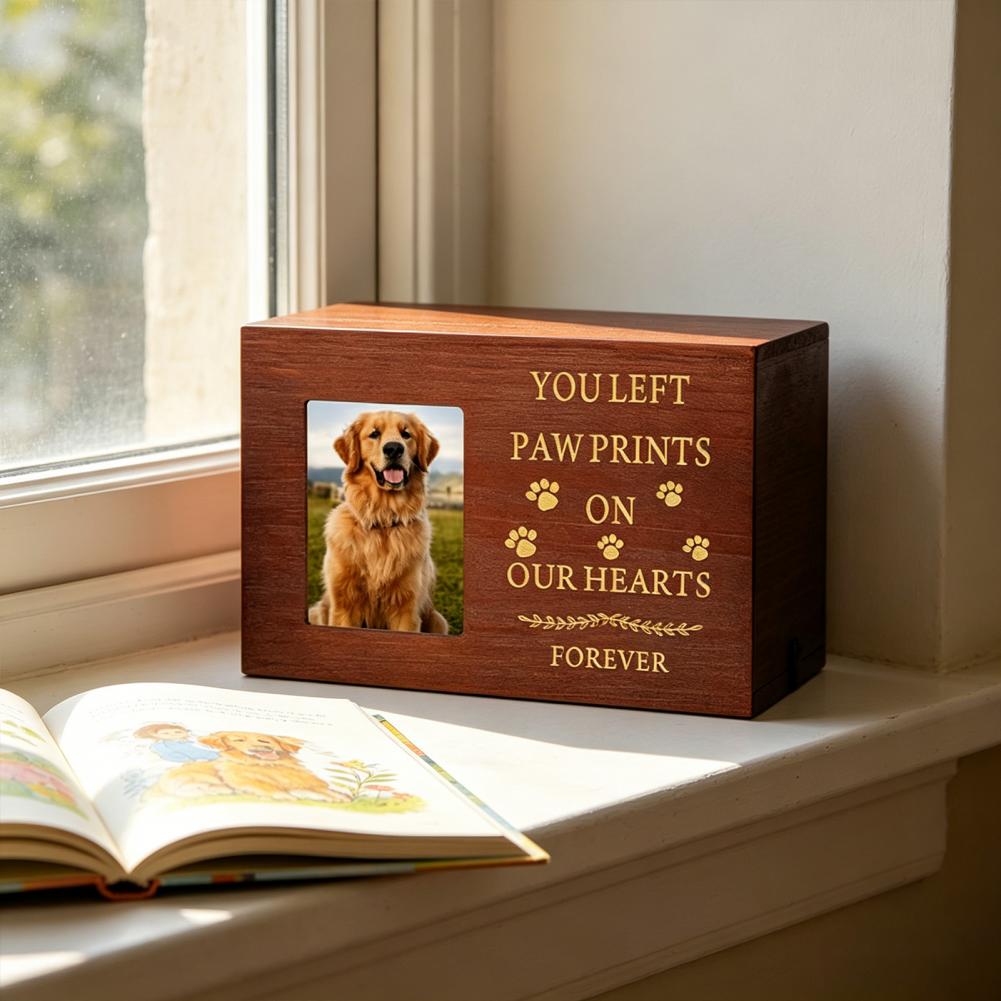 Wooden Pet Urn Solid Wood with - огляд і ціна Photographic Memory
