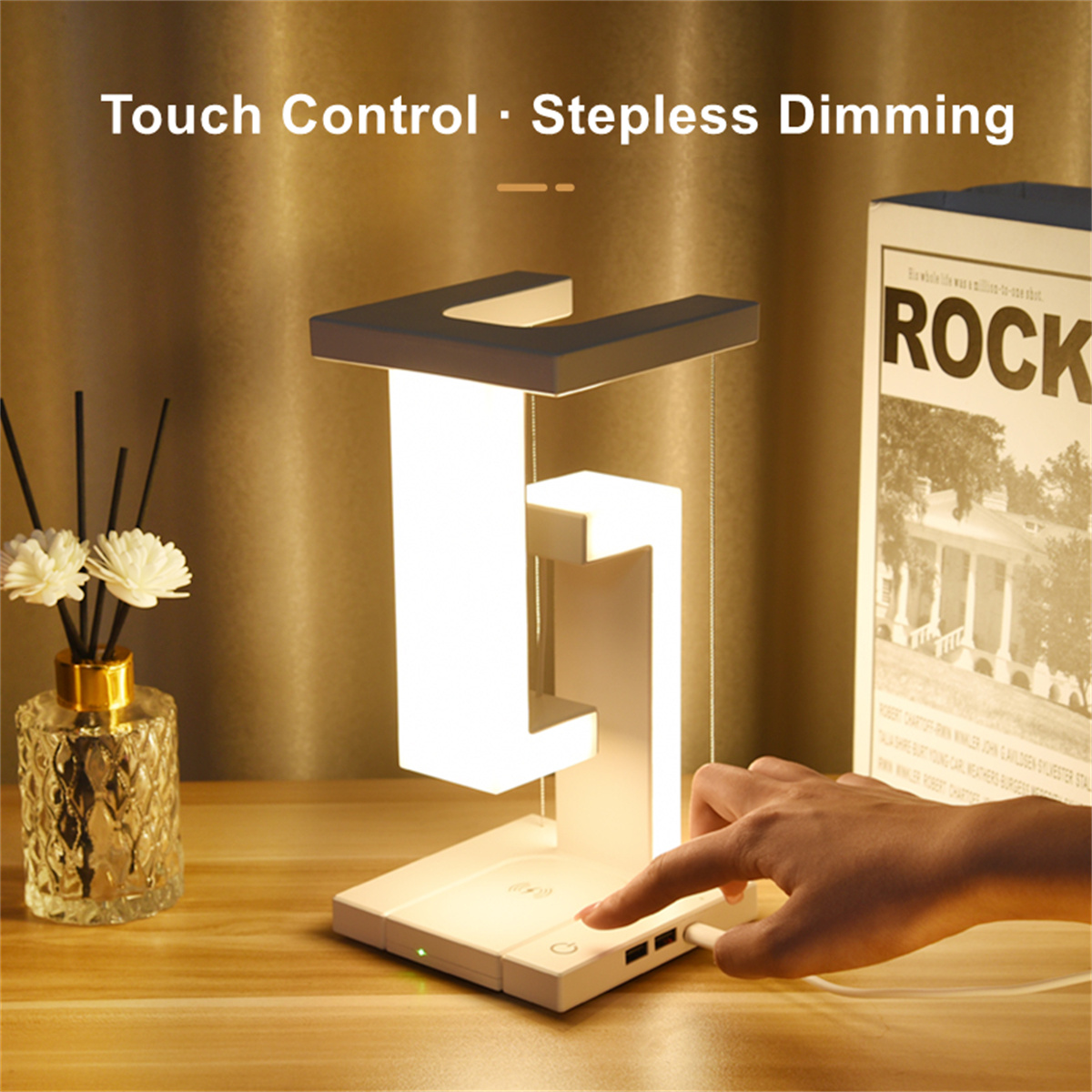 Floating Desk Lamp With Wirele - огляд і ціна Tethering Cable Usb