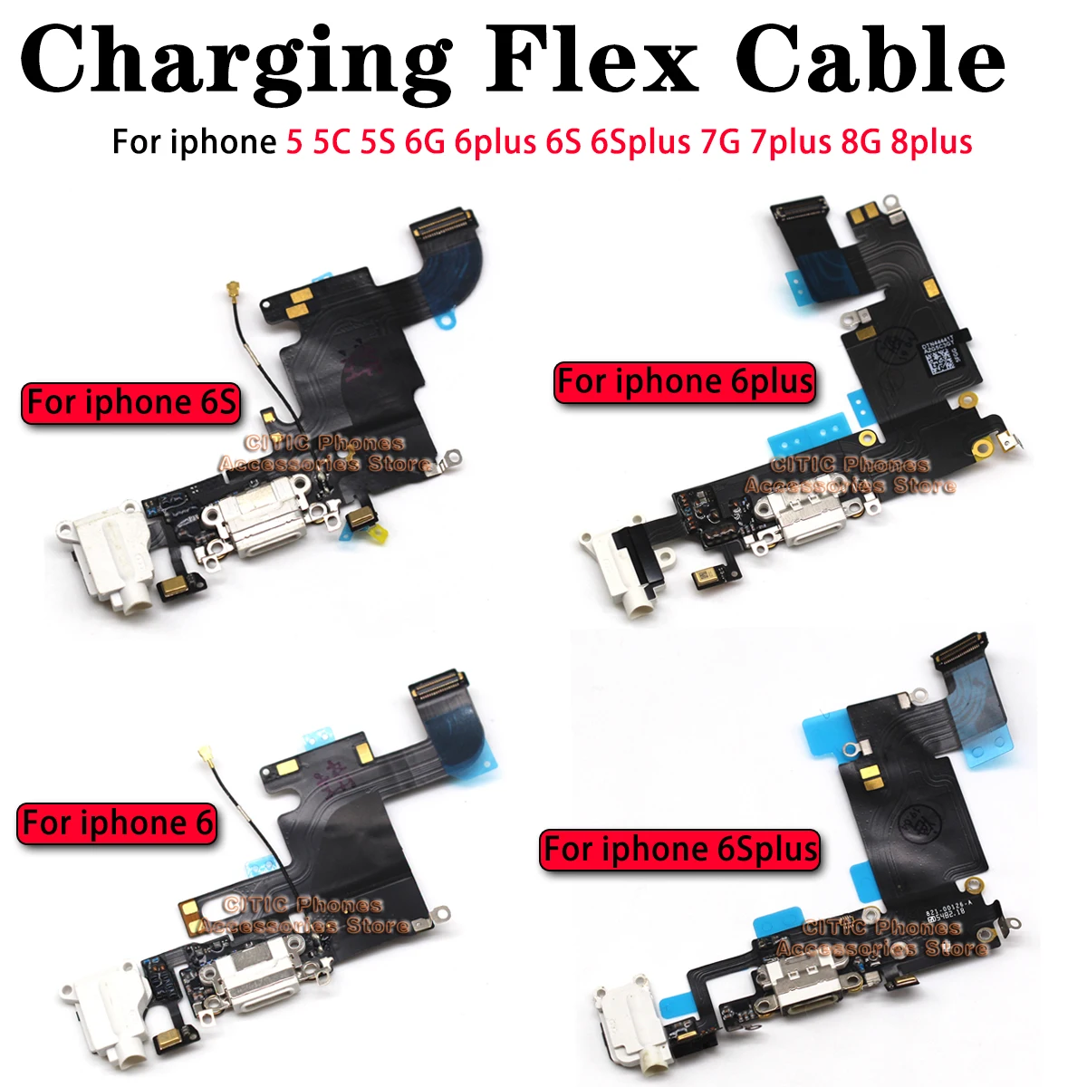 5pcs For iPhone 6 6S 7 8 Plus  - огляд і ціна Tethering Cable Usb
