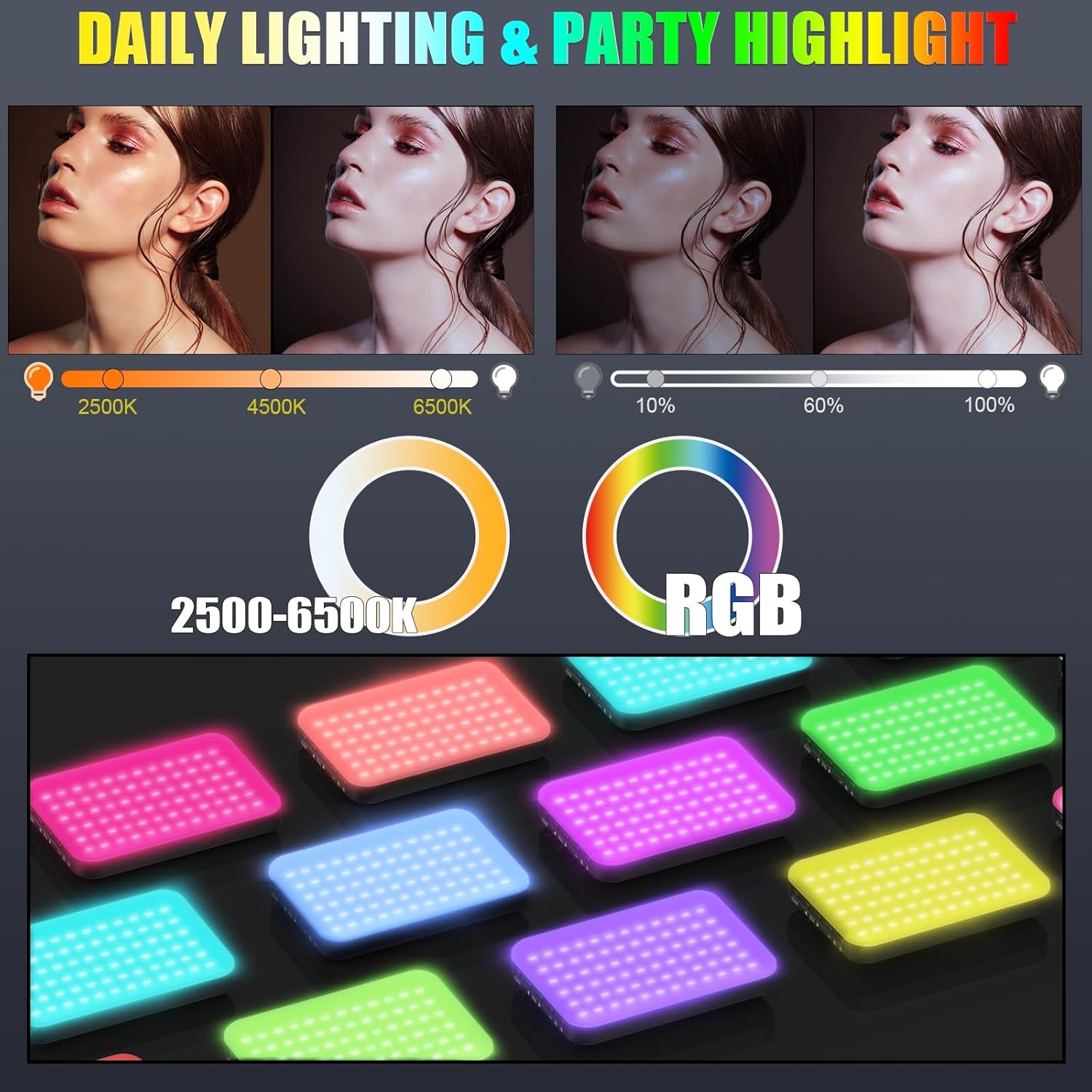 108 LED RGB Video Light, 2500K - огляд і ціна Photography Video